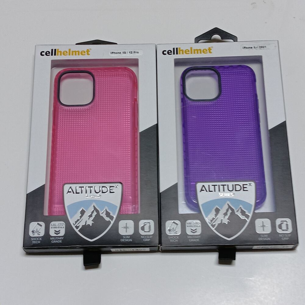 Lot of 2 CellHelmet Altitude X iPhone 12 Pro Cases Shockproof Protective Covers